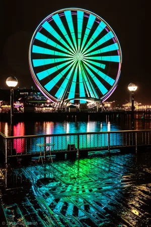 A photograph titled The Wheel