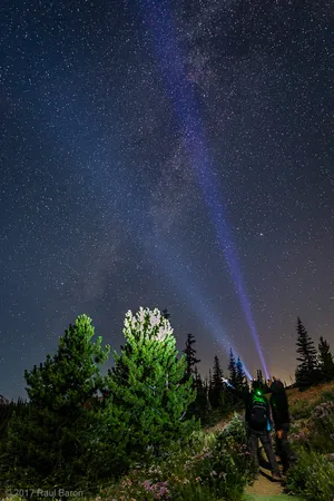 A photograph titled Night Trek