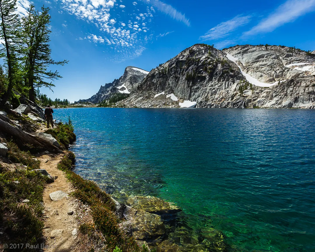 A photograph titled Alpine Waters