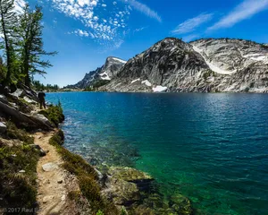 A photograph titled Alpine Waters