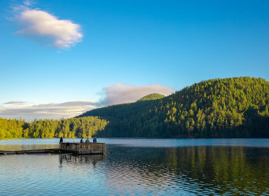 A photograph titled Camp Orcas