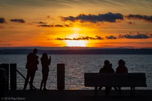 A photograph titled Anchor Park Sunset