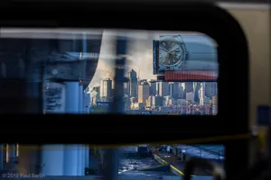 A photograph titled City Bus