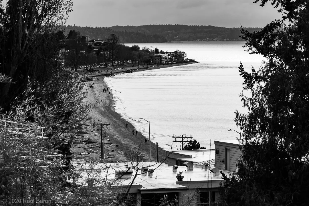 A photograph titled Alki Beach
