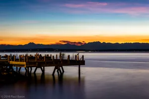 A photograph titled Olympic Wildfires